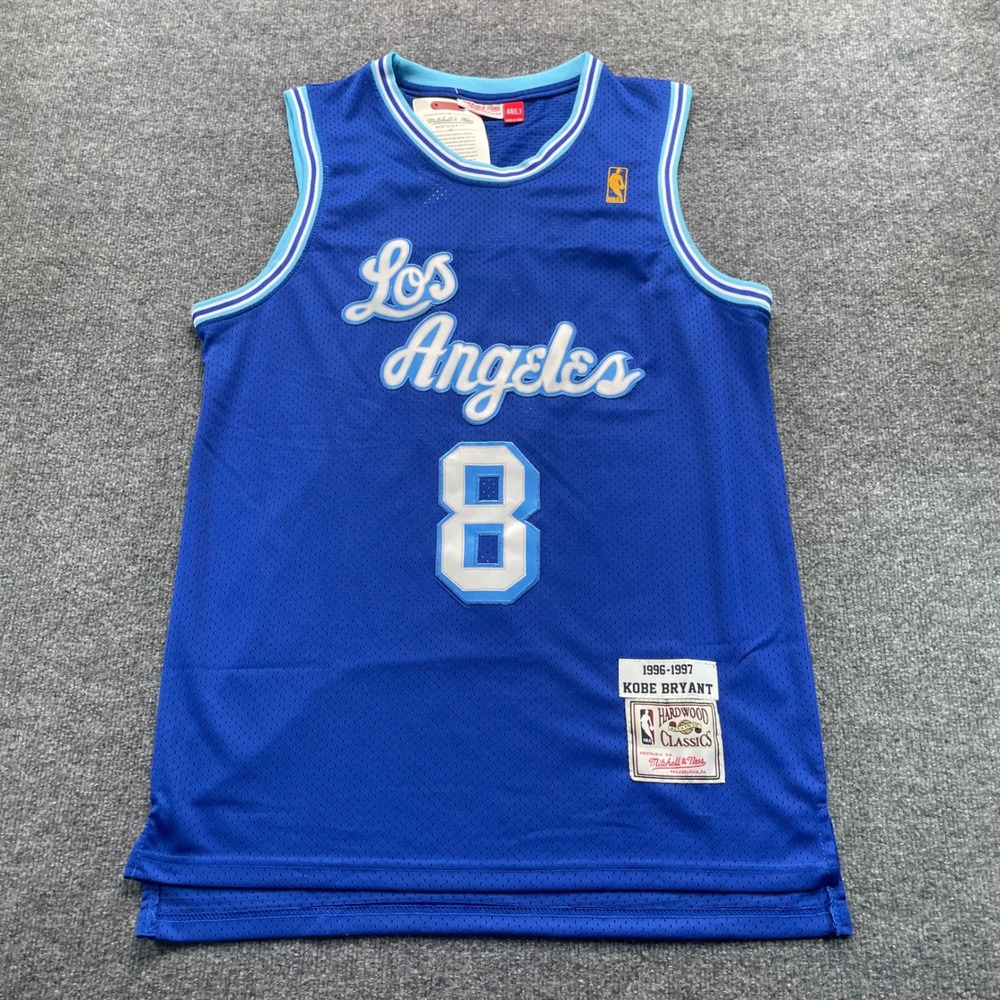 Mitchell & Ness Basketball Jersey Mens L Blue Kobe Bryant 8 Lakers 1996-97